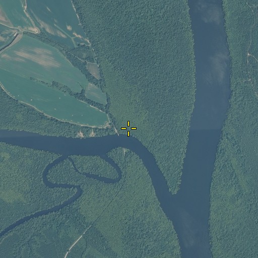 Aerial/Satellite Image of Parkers Ferry, NC