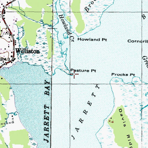 Topographic Map of Pasture Point, NC