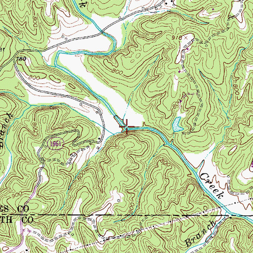 Topographic Map of Paynes Branch, NC