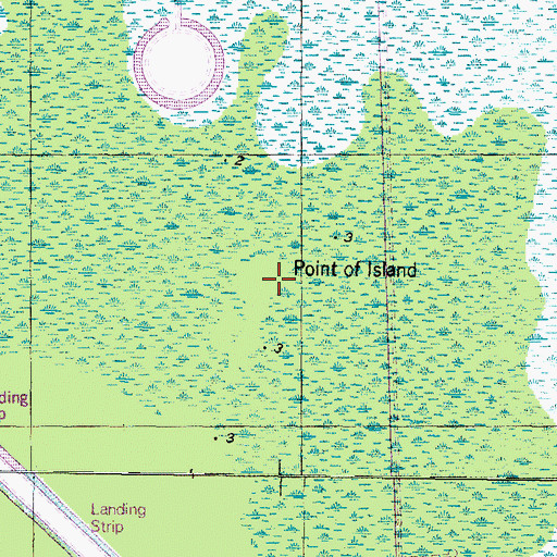 Topographic Map of Point of Island, NC