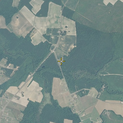 Aerial/Satellite Image of Red Oak Grove Church, NC