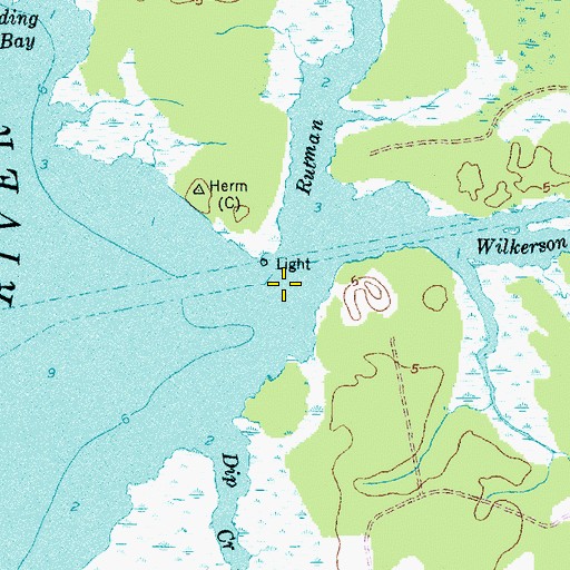 Topographic Map of Rutman Creek, NC
