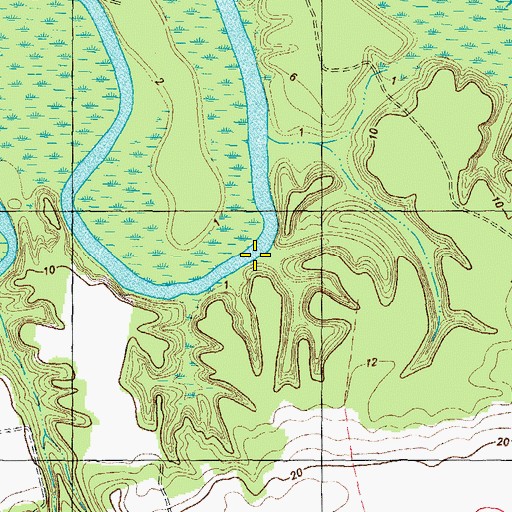 Topographic Map of Sculls Lodge, NC