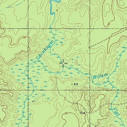 Topographic Map of Sharps Lodge, NC