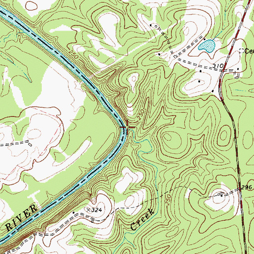 Topographic Map of Smiths Creek, NC