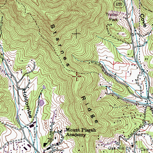 Topographic Map of Starnes Ridge, NC