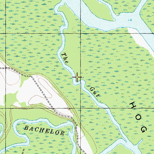 Topographic Map of The Gut, NC