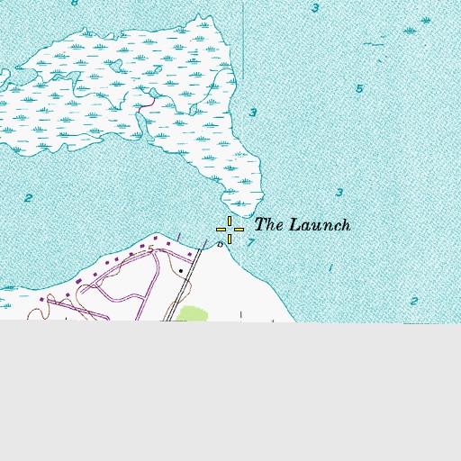 Topographic Map of The Launch, NC