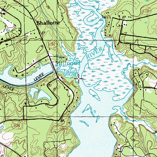 Topographic Map of The Millpond, NC