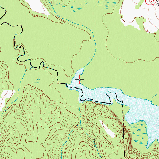 Topographic Map of Turkey Creek, NC