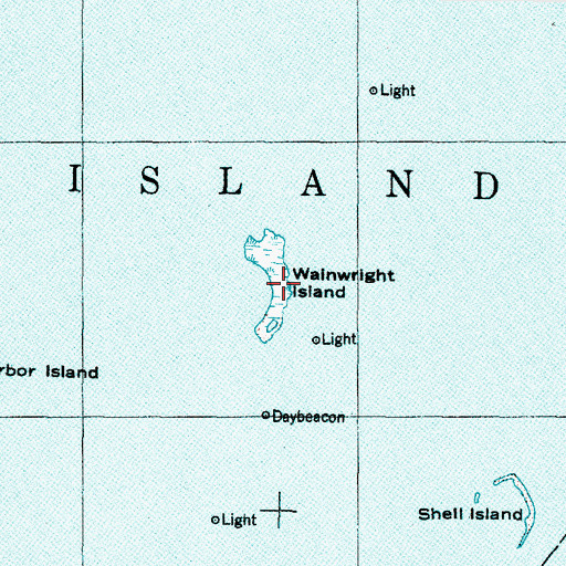Topographic Map of Wainwright Island, NC