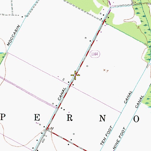 Topographic Map of Western Canal, NC