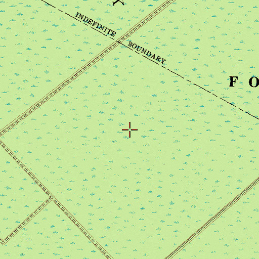 Topographic Map of White Oak Pocosin, NC
