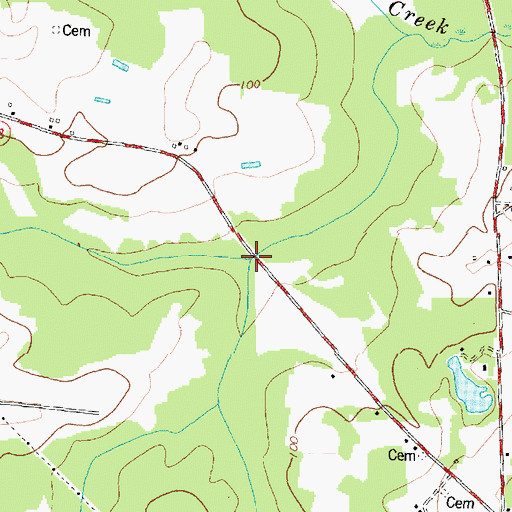 Topographic Map of White Swamp, NC