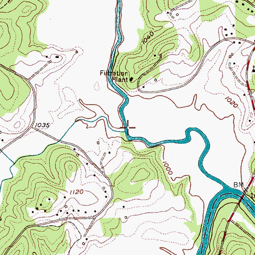 Topographic Map of Wilson Creek, NC
