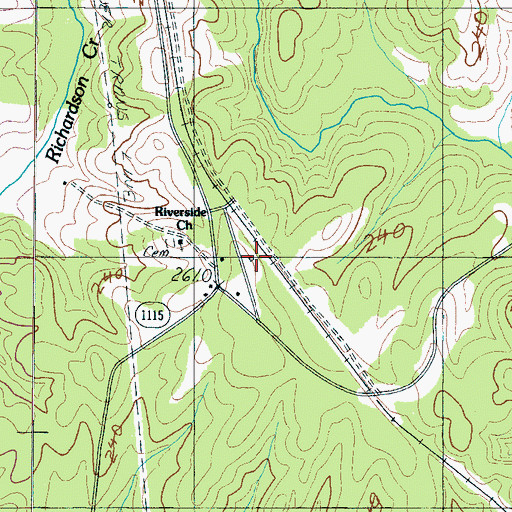 Topographic Map of Boomerang Airport, NC