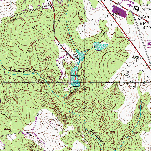 Topographic Map of Moore Lake, NC