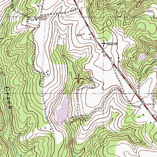 Topographic Map of Chappell Pond Dam, NC