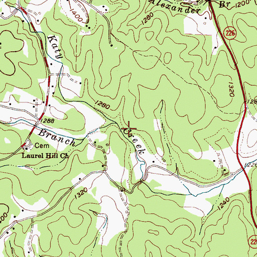 Topographic Map of Structure Number Fifteen Dam, NC