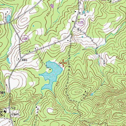 Topographic Map of Smiths Lake, NC